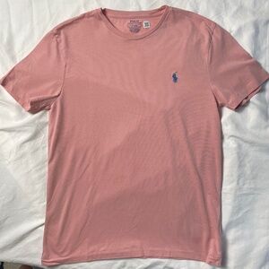 Polo Ralph Lauren - Medium (M) Custom Slim Fit Salmon Red Short Sleeve T-Shirt